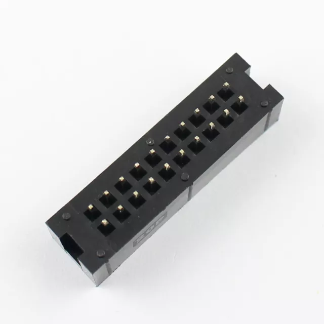 10Pcs 2.54mm 2x10 Pin 20 Pin Straight Male Shrouded PCB Box header IDC Socket 3