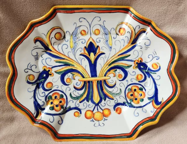 Tuscany Serving Platter - Large Multicolor 16" x 13"