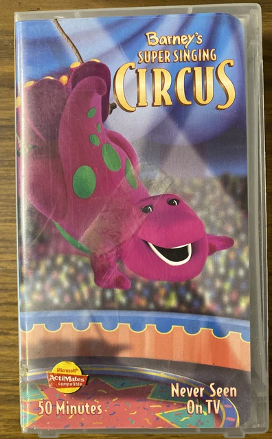 Barney Super Singing Circus Vhs Video Tape Sing Along Songs Actimates Barney Super Singing Circus Vhs Video Tape Sing Along Songs Actimates