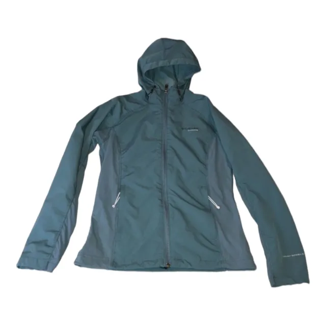 COLUMBIA Titanium Interchange Omni Shield Womens Full Zip Jacket Hooded Sz Small