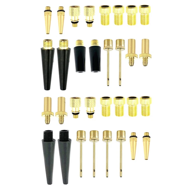 4 Adattatori Valvola Bicicletta Presta A Schrader &ndash; Ottone Dorato, Convertitore Per Pompa
