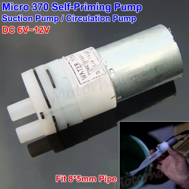 DC 5V 6V Small Mini 370 Diaphragm Air Pump Vacuum Pump DIY Breast Pump  Monitor