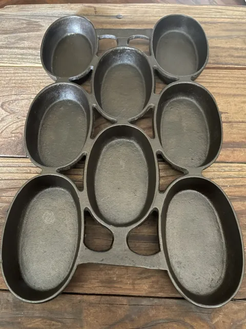 Jenifer's Antiques - This unmarked cast iron Griswold muffin pan