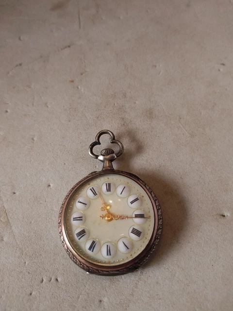 Montre De Poche Chaton Suspendue Pour Infirmière - Alliage Blanc, Quartz, Design Mignon Et Pratique