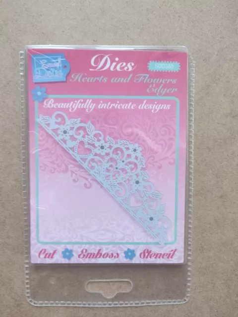 *SD Hearts and Flowers Edger Sweet Dixie Cutting Die (B3)