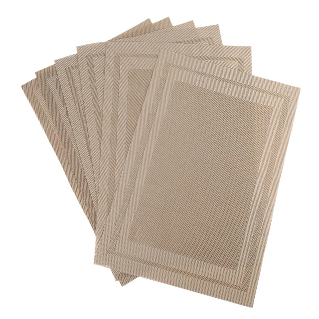 Placates, manteles resistentes al calor resistentes a las manchas - mesa de PVC lavable deslizante R9L7