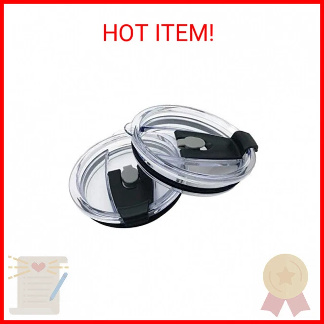 2 Replacement Flip Lids for Stainless Steel Insulated Tumbler Travel Mug, Compat
