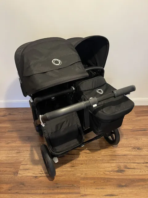 Bugaboo Donkey 3 Duo Double Pushchair in Black - Raincovers 3