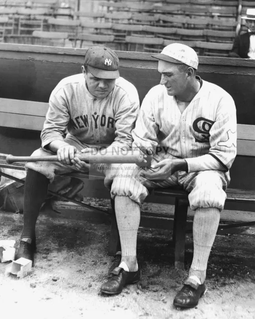 Babe Ruth And "Shoeless" Joe Jackson - 8X10 Baseball Photo (Dd623)