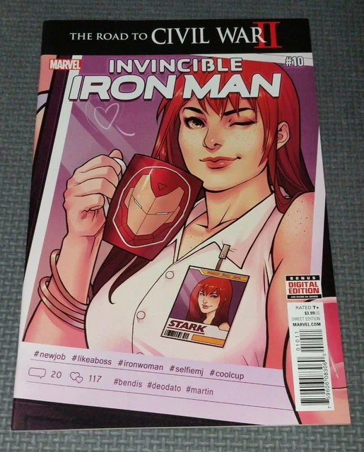 INVINCIBLE IRON MAN #10 2016 1st Print 2nd Full Riri Appearance Ironheart