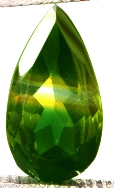 8.65 Cts. Natural Brazilian Bi-Color Tourmaline Pear Shape Certified Gemstone