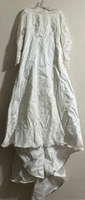 Vintage Alfred Angelo Original Designed By Edythe Vincent Wedding Dress Sm