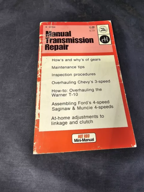 Vintage 1973 Hot Rod Mini Manual - Manual Transmission Repair