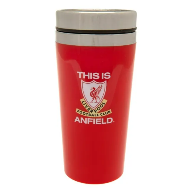 Official Liverpool FC This Is Anfield Travel Red Mug/Flask Hot/Cold drinks BNWT