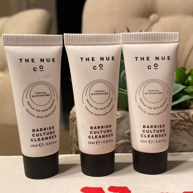 3 The Nue CO Barrier Culture Cleanser Topical Microbiome 0.51 fl.oz. NEW