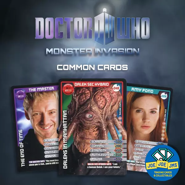 BBC Dr Doctor Who Monster Invasion Series 1 COMMON Cards  - Pick!