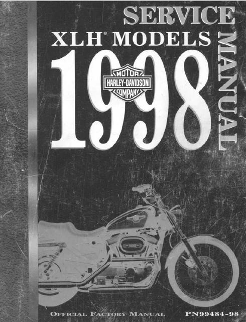 Harley Davidson XLH 883 F1200 Sportster 1998 - Repair Service Manual 415pag -ENG