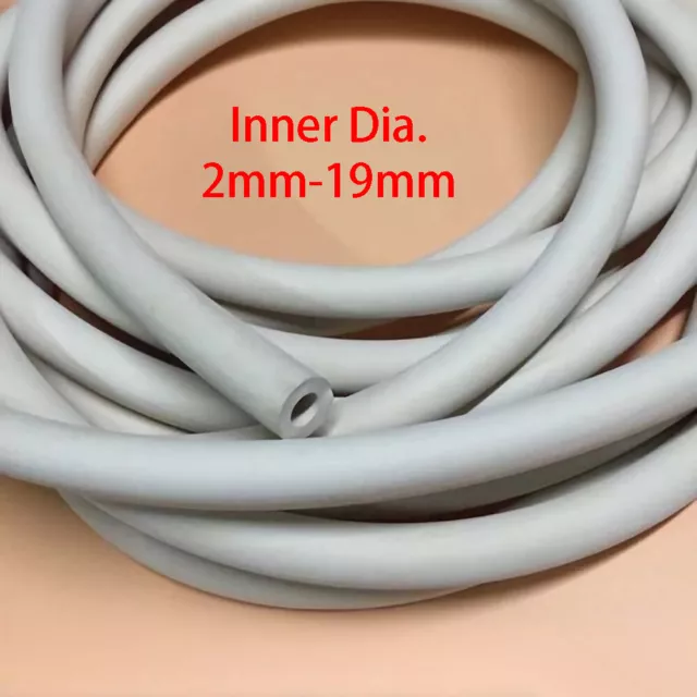 White Rubber Fuel Hose Petrol Diesel Oil Line Water Pipe Vacuum Tubing ID 2-19mm