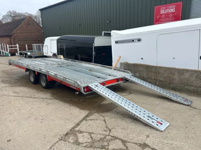 Used 2022 Brian James T Transporter 5M x 2.1M 3500KG Car Trailer + Ramps Inc 2