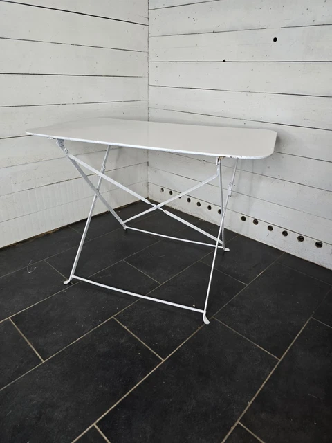 Ancienne Table De Camping Pliante Vintage - Formica - Idéale Pour Pêche, Jardin, Salon - Occasion