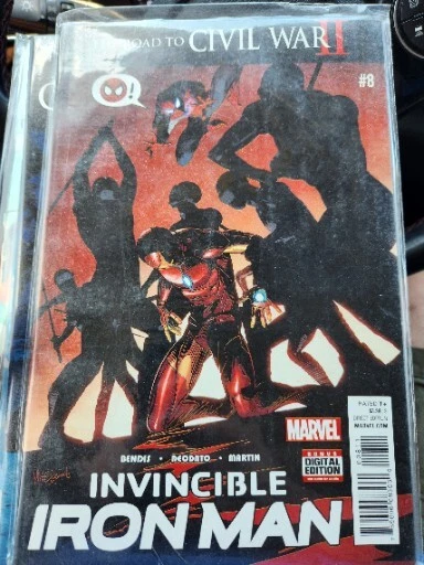 Invincible Iron Man #8 2016 Appearance RiRi Williams 2nd Print Variant Cover