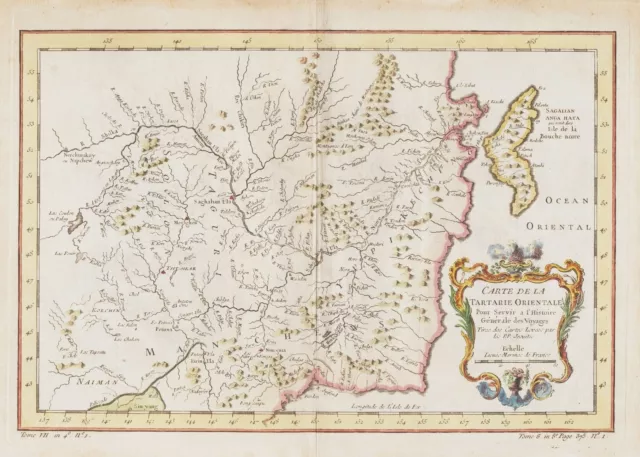 Russia Russland China Sakhalin island Taiwan Asia carte map Karte Bellin 1750