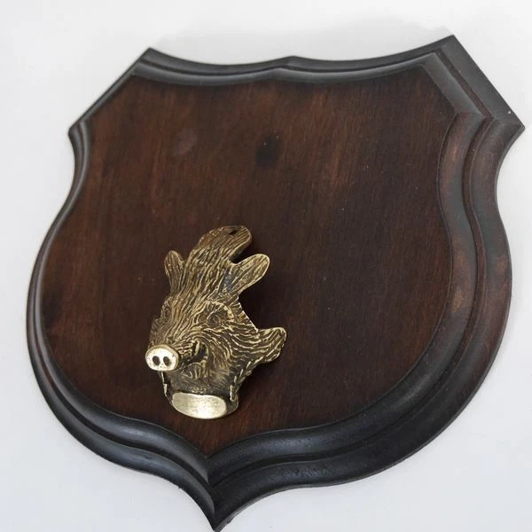 Armas Placa de Jabalí Escudo Placa Jabalí Cabeza Cubierta Pequeño 2