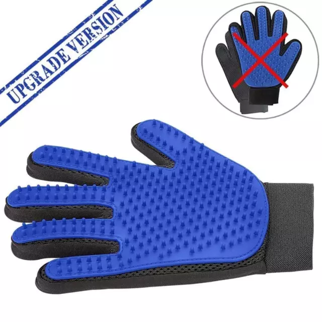 Upgraded Pet Shedding Mitts | Dog, Cat & Horse Hair Remover/Grooming Gloves Pair 2