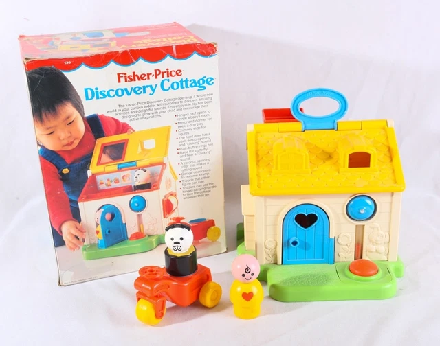 FISHER-PRICE DISCOVERY COTTAGE, 1984 #136, Complete with Box
