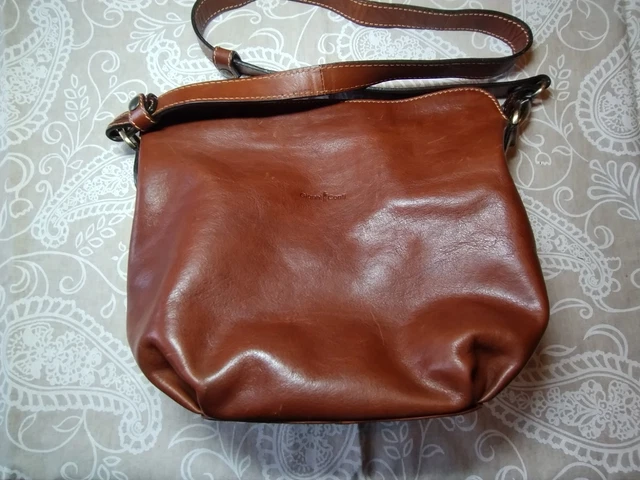 Gianni Conti Borsa A Mano In Pelle Italiana Gladstone Marrone - Modello 913318