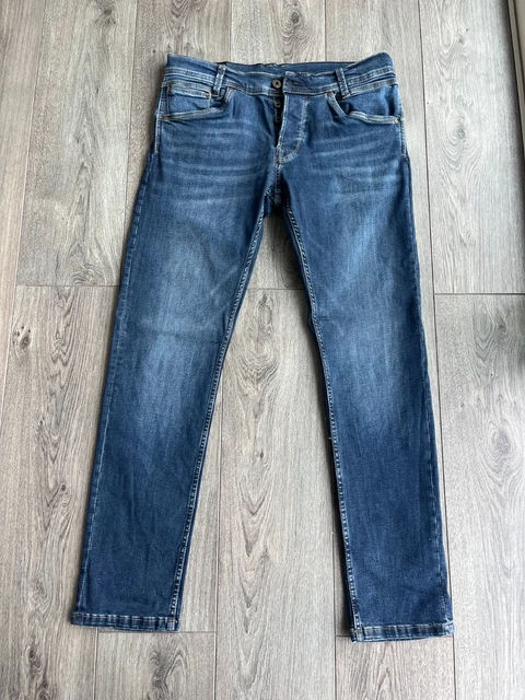 Jeans Pepe Jeans Kingston – Coupe Regular, Bleu, 100% Neuf Avec étiquettes Pour Homme