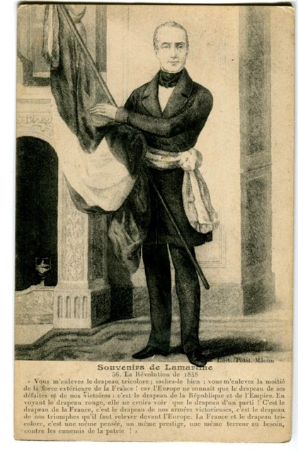 CPA Famous Character Memoir of Lamartine The Revolution of 1848