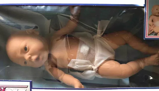 Vintage Newborn Baby Boy Spain Anatomically Correct Doll 1985 Jesmar NEW IN BOX