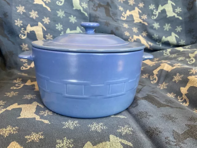 Longaberger Flameware 4 Qt Lidded Dutch Oven - Cornflower