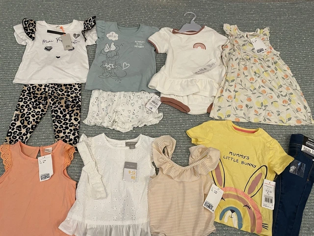Baby Girls Brand New Clothes Bundle age 6-9 and 9-12 months