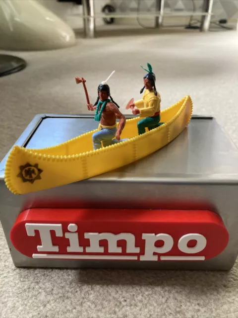 Timpo Tribal Indians In Canoe Look 👀