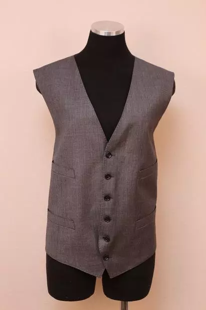 JCrew $135 Ludlow Suit Vest in Italian Worsted Wool XL Charcoal