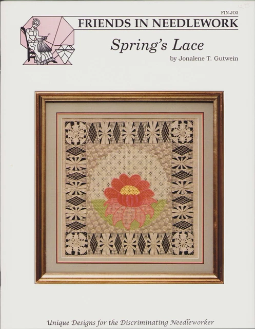 Friends in Needlework Libro Hecho a Mano Encaje Patrón de Flor de Primavera RARO NUEVO DE LOTE NUEVO FUERA DE IMPRENTA