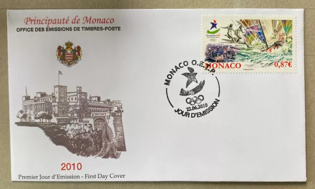 MONACO - FDC - Giochi olimpici della gioventù, Singapore