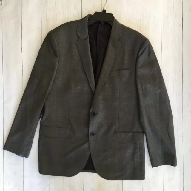 J.Crew $498 Crosby Suit Jacket Double Vent Worsted Wool 42R Charcoal B2041 NWT 2