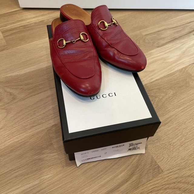 Gucci Princetown Mules Size 37 Hibiscus Red Gucci Princetown Mules Size 37 Hibiscus Red