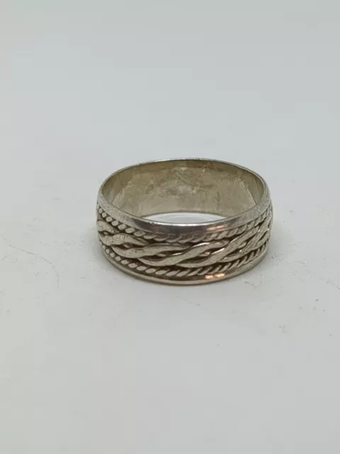 Vintage Sterling Silver 925 Band Ring Size 6.5