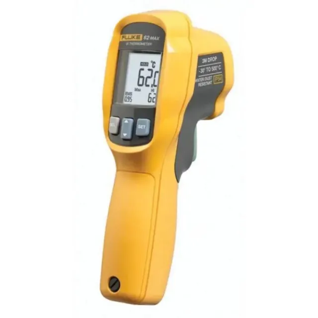 Fluke 62 Max Industrial Infrared Thermometer -22 To +932 Degree F Range