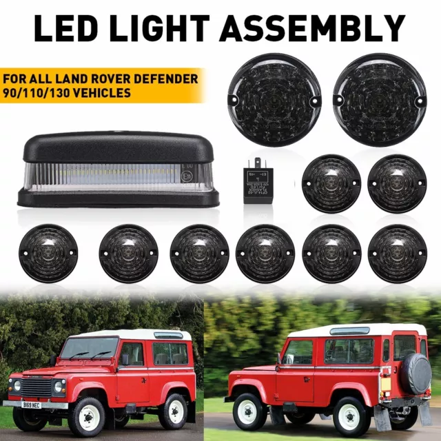 12 PZ PER Land Rover Defender 90 110 130 luce kit aggiornamento