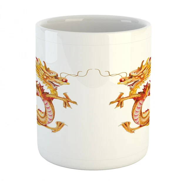 Ambesonne Fantasy World Ceramic Coffee Mug Cup for Water Tea Drinks, 11 oz