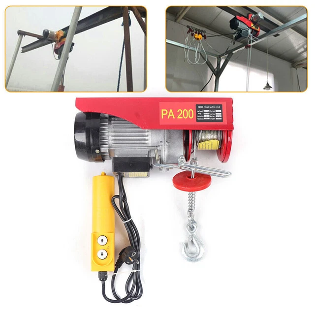 Elektrischer Hebezug 800 Kg, 230 V, 12 M Hubhöhe – Automatische Bremse, Perfekt Für Schwere Lasten