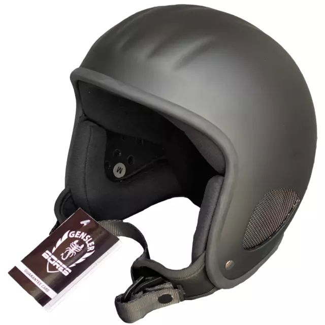 Bores-Gensler SRM3 Slight Casque Jet Noir-Mat Casque de Moto Cruiser Chopper