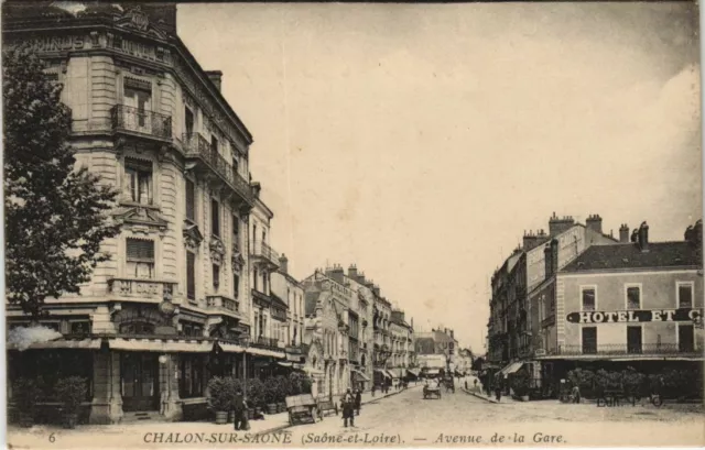 CPA CHALON-sur-SAONE - Avenue de la Gare (121846)