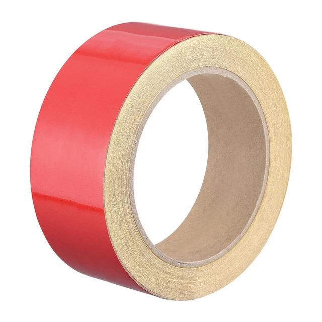 Reflektierendes Klebeband 50 mm x 25 m wasserdichtes Warnband im Freien rot