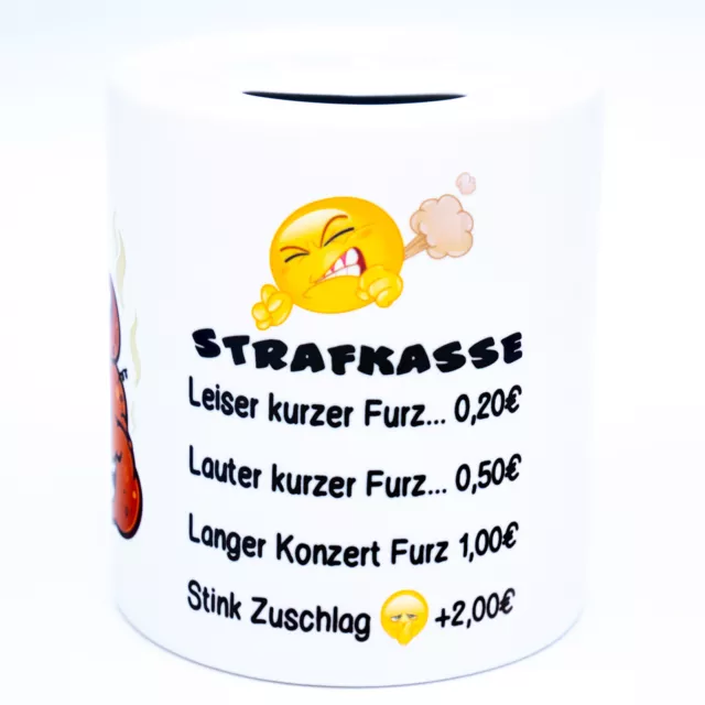 Furz Strafkasse Spardose Furzdose Geschenk Büro Handwerk Mann Frau Furz Geld